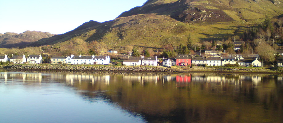 Dornie and the Creag Ghasail in the backround